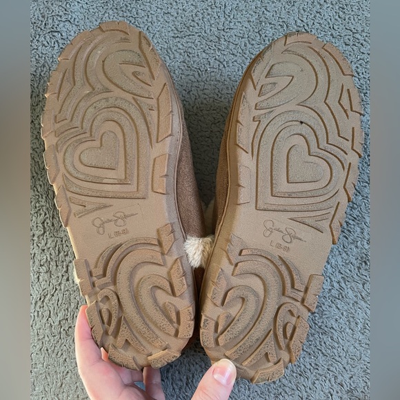 Jessica Simpson Faux Fur Bootie Slippers - Brown/Cream - Picture 6 of 8